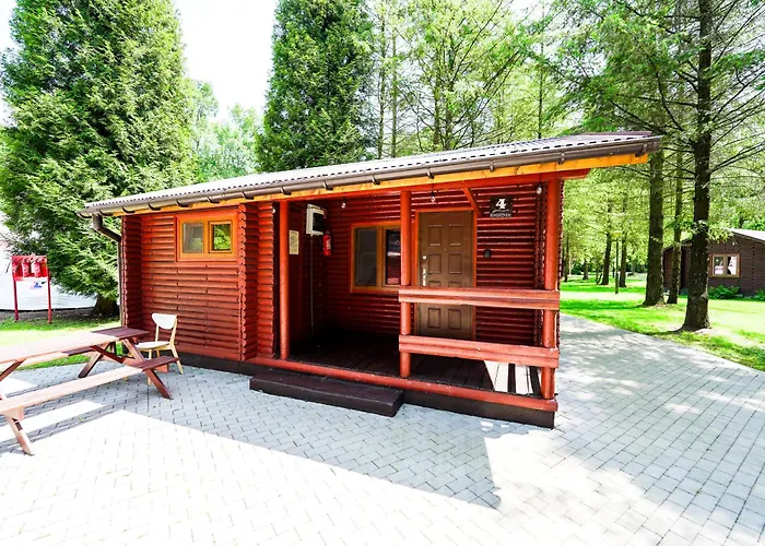 River Park Wśród Drzew Wzdłuż Rzeki Ośrodek wypoczynkowy